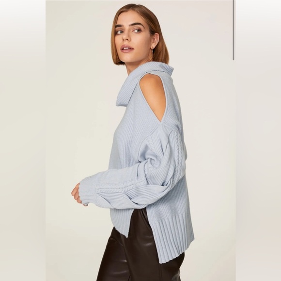 Jonathan Simkhai Blue Chloe Sweater - Picture 3 of 15